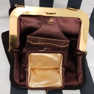 Vintage KORET leather Brown suede purse